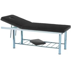 Lightweight Massage Bed / Facial Bed - Black by PS Beauty Facial Bed, Face Cut Out, Large Bed, Bed Color, Massage Bed, Large Beds, Leg Rest, Massage Table, Hydraulic Pump