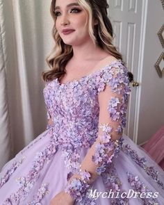 Lavender Ball Gown For Quinceanera, Purple Quinceanera Dress For Prom Season, Purple Ball Gown Quinceanera Dress For Prom Season, Purple Quinceanera Dress For Prom Season Debutante Ball, Purple Quinceanera Dress For Debutante Ball, Prom Season, Lilac Ball Gown, Vintage Inspired Prom Dress, Lilac Quinceanera Dresses, Burgundy Quinceanera Dresses