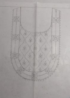 a drawing of a bib is shown in this image