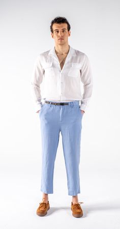 Cholp-No. #510 - Signature Collection
Mens Light Sky Blue Tapered 100 Linen Pants Relaxed Fit
Set sail for new adventures with Signature Collection. Shop Now Cholp. Mens Linen Shorts, Mens Linen Pants, Light Sky Blue, Leather Weekender, Mens Linen, Set Sail, Short Shirts, Linen Shorts, Signature Collection