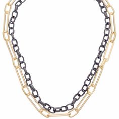 Accessorize in style with this Juvell two tone 18k gold plated multi-strand chain necklace. Click on this JEWELRY & WATCHES GUIDE to learn about fit, styles, materials and more! Accessorize in style with this Juvell two tone 18k gold plated multi-strand chain necklace. Click on this JEWELRY & WATCHES GUIDE to learn about fit, styles, materials and more! FEATURES Chain length: 16 in. Chain type: link Clasp: lobster-claw Nickel free Metal: brass Plating: 18k gold Finish: satin Packaging: boxed Siz Satin Packaging, Multi Strand, Chain Lengths, Lobster Claw, Chain Length, Gold Finish, Womens Jewelry Necklace, In Style, Gender Female