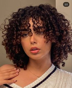 3b Curly Hair Cuts Short, Curly Cuts With Layers And Bangs, Curly Cut Black Women, Curly Pixie With Bangs, 3c Short Hair, Short 3b Hair, Round Curly Cut, Moon Azad