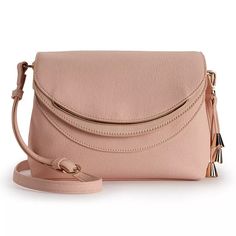 Carry your essentials in style with this LC Lauren Conrad Blair crossbody bag. Nude Pink, Lc Lauren Conrad, Lauren Conrad, Dusty Pink, Fashion Handbags, Handbag Accessories, Purses Crossbody, In Style, Zip Pockets