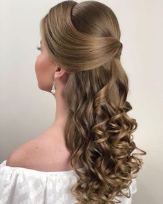 Hair Staly, Long Bridal Hair, Pageant Hair, Mother Of The Bride Hair, Quince Hairstyles, Pinterest Hair, Wedding Hair Inspiration, Pavlova, Bride Hairstyles