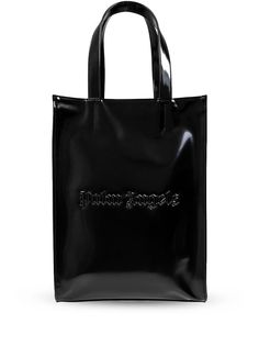 palm-angels-shiny-classic-logo-tote-bag-1727717362443212998-0 Angel Bag, Logo Tote Bag, Angels Logo, Z Logo, Tote Bag Black, Classic Logo, Summer Beach Wear, Black Tote, Palm Angels