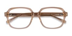 Clear Brown square eyeglasses available in variety of colors to match any outfit. These stylish Full-Rim, X-Large - sized Acetate eyeglasses include a case. The price includes free 1.5 Clear Single Vision Lenses and can change based on options selected during the checkout process. Cute Glasses Frames, Clear Glasses Frames, Trendy Eyewear, Brown Glasses, Brown Square, Square Eyeglasses, Clear Glasses, Square Glasses