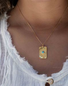 》D E T A I L S《 ✦ M E T A L : Pendant: Gold Plated over Sterling Silver Chain: Gold Plated over Brass ✦ S T O N E S : Moonstone, Larimar or Turquoise ✧ Please note natural gemstones are unique and may vary in shape or color. ✧ ✦••✧••✦••✧••✦••✧••✦••✧••✦••✧••✦••✧••✦••✧••✦••✧••✦ 》✦ $•$•$ S A V E • B U Y • M O R E $•$•$ ✦《 Use the code ”MARESIA2” and get 10% OFF when you buy 2 items. Use the code “MARESIA3” and get 15% OFF when you buy 3 or more items. ✦••✧••✦••✧••✦••✧••✦••✧••✦••✧••✦••✧••✦••✧••✦••✧• Blue Birthstone Rectangular Pendant Necklace, Blue Birthstone Necklace With Rectangular Pendant, Blue Rectangular Birthstone Necklace, Everyday Blue Necklace With Charms, Everyday Blue Necklaces With Charms, Celestial Blue Birthstone Necklace, Blue Moon Charm Necklaces For Gifts, Blue Moon Charm Necklace For Gift, Blue Moon Charm Necklace Gift