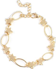 Stars and Sparks Gold Bracelet - Paparazzi Accessories  Dainty gold stars and airy gold ovals delicately link around the wrist, creating a stellar 4th of July display. Features an adjustable clasp closure.  All Paparazzi Accessories are lead free and nickel free!  Sold as one individual bracelet. Paparazzi Accessories, Credit Card Debit, Paparazzi Jewelry, Gold Stars, 4th Of July, Gold Bracelet, Sparkle, Bracelet, Stars