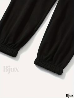 Bjux - Elastic Waist Sweatpants with Letter Print Design - Ideal for Casual Sports and Running Activities, Womens Athleisure Wear Athleisure Women, Athleisure Wear, Sport Pants, Athleisure, Letter Prints, Types Of Printing, Elastic Waist, Knitted Fabric, Elastic