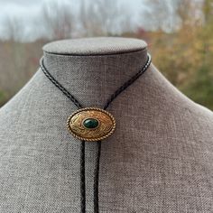 "Choose the custom length that works best for your style and frame.  Measurements are from tip to tip.  Measurements are approximate and not exact, these are handmade items which have minor variations. 34\" Extra Short 36\" Short 38\" Standard 40\" Long 42\" Extra Long Each Bolo Tie Comes in a gift box for safe shipping and easy gift giving. How to Store / Straighten / Flatten Once you receive your bolo, and between wearing, you can hang the tie over a tie rack, hook, doorknob, etc and gravity w Bolo Necklace Outfit, Green Adjustable-length Jewelry For Festival, Green Adjustable Jewelry For Festival, Green Adjustable Jewelry For Festivals, Western Jewelry With Adjustable Chain, Western Style Jewelry With Adjustable Chain, Elegant Concho Jewelry For Festival, Western Style Gold Lariat Jewelry, Vintage Jewelry With Adjustable Length For Formal Occasions