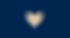 a white heart on a dark blue background