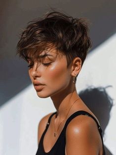 Summer Pixie Cut, Haircut Tip, Short Hair Images, Hair Inspiration Short, Hair Haircuts, Very Short Hair, Hair Images, Undercut Hairstyles, Short Haircut