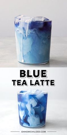 blue tea latte is an easy and delicious treat for the kids to enjoy it