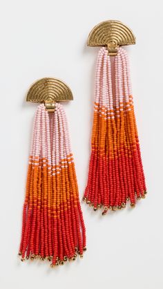 Fast Free Shipping & Free Returns on Deepa Gurnani Lalika Earrings at Shopbop. Shop new arrivals from Deepa Gurnani at Shopbop.com Ss 2024, Deepa Gurnani, Beaded Earrings Native, Ivory Earrings, Orange Earrings, Beaded Drop Earrings, India Fashion, Beaded Tassels, High Heel Boots