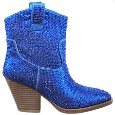 If You Don't See The Size You Need, Please Message Us Or Comment On The Listing, And We Will Check For You. Be The Center Of Attention In These Sparkly Rhinestone Cowboy Boots New In Box Faux Leatherette Rhinestone Encrusted Uppers Lightly Padded Insole Chunky Block Heels Heel Height: 3 In. Fitting: True To Size. Regular Fit. Blue Rhinestone Boots For Spring, Spring Blue Boots With Rhinestones, Blue High Heel Boots With Rhinestones, Blue Party Boots With Rhinestones, Blue Rhinestone Party Boots, Blue Rhinestone Boots For Fall, Trendy Blue Boots With Rhinestones, Glamorous Blue Rhinestone Boots, Glamorous Blue Round Toe Boots