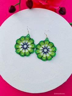 These Beaded Earrings are so colorful and perfect for all-day wear. They are definitely the perfect accessory to style up your look and add personality to your outfit. These lovely handmade beaded earrings are made with sterling silver hooks and colorful beads. Each pair of earrings that we sell is authentic and one-of-a-kind! Green Round Beaded Earrings As Gift, Crafting Beaded Drop Earrings For Pierced Ears, Round Green Beaded Earrings As Gift, Traditional Green Earrings With Tiny Beads, Green Earrings With Colorful Beads, Handmade Green Flower Earrings, Green Earrings With Colorful Beads For Gifts, Green Round Beaded Earrings For Gift, Green Beaded Earrings With Round Beads