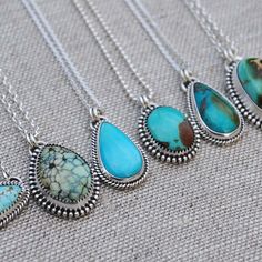 Turquoise Necklace Silver Turquoise Necklace Turquoise - Etsy Turquoise Gemstone Necklace In Sterling Silver, Spiritual Turquoise Necklace With Natural Stones In Sterling Silver, Bohemian Turquoise Teardrop Pendant Necklace, Spiritual Turquoise Necklace With Natural Stones, Southwestern Sterling Silver Turquoise Necklace With Large Stone, Southwestern Turquoise Cabochon Necklace, Turquoise Teardrop Pendant Jewelry With Large Stone, Bohemian Silver Turquoise Cabochon Necklace, Artisan Sterling Silver Turquoise Necklace