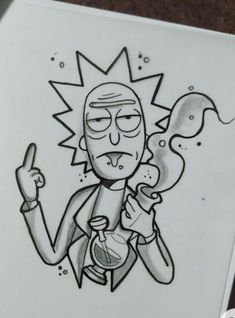 Rick E Morty, Graffiti Drawing, Drawings Simple, The Simpsons, Art Drawings Simple, Drawing Art, Tattoo Ideas, Graffiti