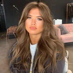 2023 Hair Trends For Women Curtain Bangs Curtain Bangs Long Hair Cool Bronze Hair, Light Brown Hair For Summer, 90s Layered Hair Long Brunette, Matilda Djerf Dark Hair, Brynn Whitfield Hair, Old Money Brown Hair Color, Danielle Bernstein Hair, Summer Light Brown Hair, California Brown Hair