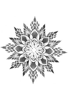 a black and white drawing of a flower