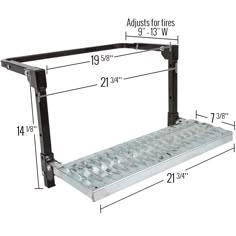 an image of a light fixture with measurements for the lights and fixtures on it's sides