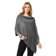 PRICES MAY VARY. WARDROBE ESSENTIAL - Lightweight poncho lends a chic, stylish look to any outfit, and yet is an easy-to-wear, comfortable addition to any wardrobe, and suitable for every season and event. MULTI-FUNCTIONAL DESIGN – Wear it as a scarf, an elegant cardigan-style drape over a dress or even layer it over everyday denims & formal pantsuit as a shawl for a fashionable look. This staple lets you be creative and have fun with more novel ways to use it ONE SIZE FITS ALL – This lightweigh Formal Pantsuit, Cape Sweater Ponchos, Elegant Cardigan, Open Front Poncho, Sweater Cape, Cape Sweater, Ladies Poncho, Cardigan Style, Sweater For Women