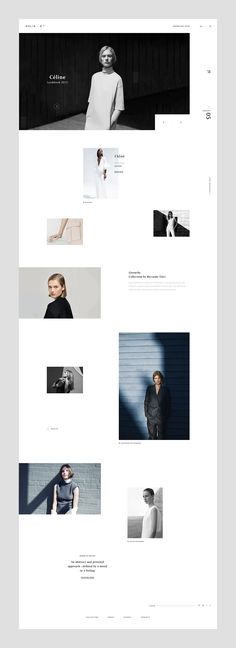 the website design is clean and modern, with minimalist elements in black and white