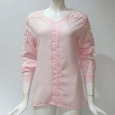 Gender:Women Sleeve Style:Regular Sleeve Length(cm):Full Material:Polyester Model Number:7254 Decoration:Lace Collar:V-Neck Clothing Length:Regular Pattern Type:Solid Fabric Type:Broadcloth Style:Casual Color:Pink, White, Royal Blue, Wine Red, Black Size:S, M, L, XL, XXL, 3XL, 4XL, 5XL Feaure:Womens tops and blouses Occasion:Casual/Fashion/Office/Sexy/High Street Style:Sexy loose casual women tops Season:Summer women tops chiffon shirt Feminine Long Sleeve Stretch Blouse, Feminine Stretch Long Sleeve Blouse, Spring Chiffon Blouse With Stretch, Pink Long Sleeve Chiffon Top, Feminine Chiffon V-neck Top, Spring Chiffon V-neck Blouse, Pink V-neck Chiffon Top, Feminine Solid Color V-neck Blouse, Solid Feminine V-neck Blouse