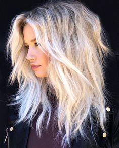 Best Medium Length Haircuts, Blonde Shag, Medium Length Haircuts, Rachel Williams, Haircuts For Thick Hair, Long Shag Haircut, Perfect Hairstyle, Finishing Spray, Hair Color And Cut