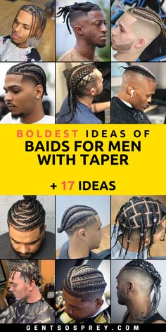 Elevate your grooming game in 2024 with our exclusive assortment of braids for men with taper. This collection is a celebration of artistic expression and individuality, offering a mesmerizing variety of styles, including plats, fades, and low taper options. Our expertly curated hairstyles are designed to redefine your appearance, seamlessly merging the allure of tradition with the excitement of modernity. Fade And Braids Men, Men’s Braids With Taper, Braids With Tapered Sides And Back Men, Plat Styles For Men, Low Taper Fade With Braids, Braids With Taper Fade, Fade With Braids Men, Men’s Braids Hairstyles With Fade, Braids With Fade Men