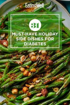 These diabetes-friendly side dish recipes show you that eating healthy during the holidays can be delicious. With these colorful, full-of-flavor recipes, you'll be sure to wow your guests (and keep your blood sugar level balanced). #thanksgiving #thanksgivingrecipes #bestthanksgivingrecipes #thanksgivingsides #healthyrecipes