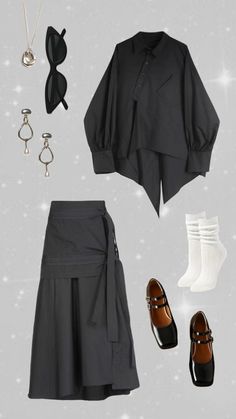 🐦‍⬛♣️ #blackoutift #streetstyle #streetwear #outfit Fashion Illustration Sketches Dresses, Sketches Dresses, Outfit Hijab, Japan Fashion, Streetwear Outfit, Curator Style, Diy Clothes, Fashion Inspo Outfits