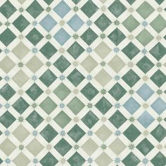 a green and white checkered wallpaper pattern