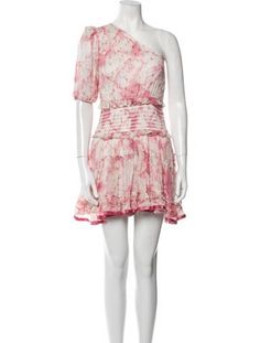 Rococo Sand A-Line DressPinkTie-Dye PrintRuffle & Glitter AccentsShort Sleeve with One-ShoulderFit:Dresses by Rococo Sand typically fit true to size. Rococo Sand, Tie Dye Print, Printed Mini Dress, Rococo, Print Patterns, Tie Dye, A Line, Dress Outfits, Dye