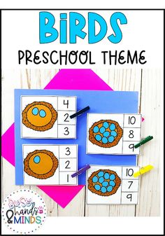 the birds preschool theme is an easy way to practice numbers and counting with this free printable