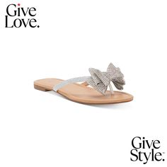 in stock Sparkly Sandals, Metallic Flats, Silver Bling, Beautiful Sandals, Bow Sandals, Blue Sparkles, Bow Flats, Style Inspiration Summer, Women's Loafers