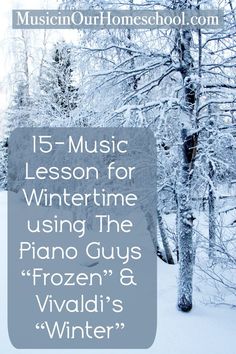 the words music lessons for wintertime using the piano guys frozen & vild's winter