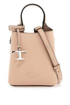 2L07 TOD'S MINI LEATHER HANDBAG Tods Bag, Shoulder Strap Bag, Timeless Wardrobe Staples, Leather Handbags Women, Lettering Logo, Bags Logo, Metal Accessories, Mini Handbags, Timeless Accessories