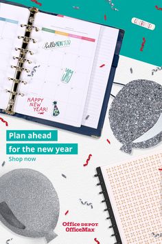 the new year's planner is open and ready to be filled with things you can do