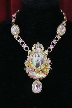 Zibellini Baroque Huge Madonna And A Child Cameo Necklace | eBay Victorian Cameo Jewelry For Party, Ornate Baroque Jewelry For Party, Vintage Cameo Jewelry For Party, Handmade Ornate Baroque Jewelry, Gold Cameo Jewelry For Party, Elegant Pink Decorative Jewelry, Silver Neckalce, Black Madonna, Xmas Art