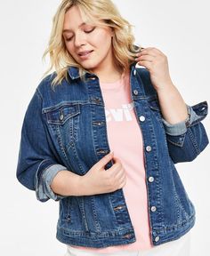 Stylish Plus Size Clothing, Levis Denim Jacket, Denim Trucker Jacket, Style Inspiration Summer, Perfect Wardrobe, Levis Denim, Denim Jacket Women, Trucker Jacket, Women's Coats & Jackets