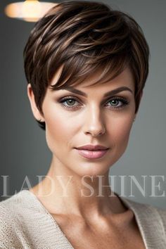 A selection of photos of extended pixie cuts with bangs. Ideas for fashionable long pixie hairstyles for a new women's look. #pixiecut #extendedcut #longpixie #longcut #pixiehairstyle #womenshair #longpixie #pixiecurls #pixiebangs #extendedpixiecut #pixiehair #salonladyshine Pixie With Bangs, Bangs Ideas