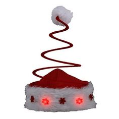 Keep your head warm during winter with our perfect holiday wearable Silly Springy Red Christmas Tree Santa Hat with Flashing Snowflakes. This festive Christmas Tree that is comfortable to use throughout your party. Specifications LED Colors: Red Batteries: (2) AG13, Replaceable Dimensions: One Size Fits All Height: Approx. 10"-12" - SKU: ZX9BLNKC3230 Color: Multicolor. New Years Hat, Xmas Costumes, Led Colors, Tree Santa, Antler Headband, Holiday Party Favors, Holiday Hats, Christmas Tree And Santa, Red Christmas Tree