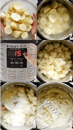 how to cook potatoes in an instant pot with instructions for the recipe and step - by - step pictures