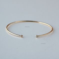 Two Diamond Cuff Bangle, 14K/18K Gold Bangle Bracelet/ Genuine Diamond Bracelet/ Bridal Jewelry Bangle Bracelet For Women Her, Engagement Cuff Bangle, Wedding Jewelry Fine, Bezel Set Bangle Great Gift For Christmas, Cyber Sale, Cyber Monday and Black Friday. Also available in Yellow Gold, Rose Gold and White Gold. Pretty Gift For Mom, Sister, Friend and Girlfriend. ★Details ★ SKU Code : 2189 ★Purity : Solid 14k Gold ( Also available in 9k & 18k Solid Gold) ★Metal : Yellow Gold ( Also available i Adjustable 14k Gold Bangle Bracelet, Adjustable 14k Gold Bracelet For Anniversary, Dainty Adjustable Cuff Bracelet For Anniversary, Dainty 14k Gold Bangle For Formal Occasions, Delicate Gold Diamond Bangle Bracelet, Adjustable 14k Gold Cuff Bracelet, Adjustable 14k Gold Anniversary Bracelets, Adjustable Yellow Gold Round Cuff Bracelet, Adjustable Dainty 14k Gold Bangle