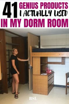 This girl is saving my life with all these amazing college dorm room tips! I learned so many dorm room essentials from this. Dorm Room Tips, Room Checklist, Freshman Dorm