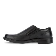 A true classic, these Dockers loafers finish off any dress look you’ve got planned. The synthetic leather and durable outsole add polished style, while the memory foam footbed and padded collar create long lasting comfort and support. These men’s dress shoes are a staple for anyone as they create a look that is as sleek as it is timeless. Business Slip-on Dress Shoes With Ortholite Insole, Classic Slip-on Synthetic Oxfords, Classic Synthetic Slip-on Oxfords, Classic Synthetic Slip-ons With Plain Toe, Classic Synthetic Slip-ons, Business Loafers With Slip-resistant Design, Business Slip-on Slip-resistant Loafers, Business Slip-resistant Loafers, Business Slip-on Loafers With Slip-resistant