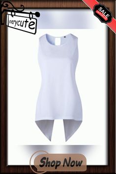 Women Cross Irregular Sleeveless Backless Tops and Blouses Backless Top, Shop Now