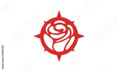 a red rose on a white background