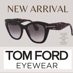 New In Box, Cara Glasses By Tom Ford Eyewear Tom Ford Glasses Women, Tom Ford Glasses, Ford Black, Tom Ford Eyewear, Ford Accessories, Glasses Women, Womens Toms, Womens Glasses, Colored Sunglasses